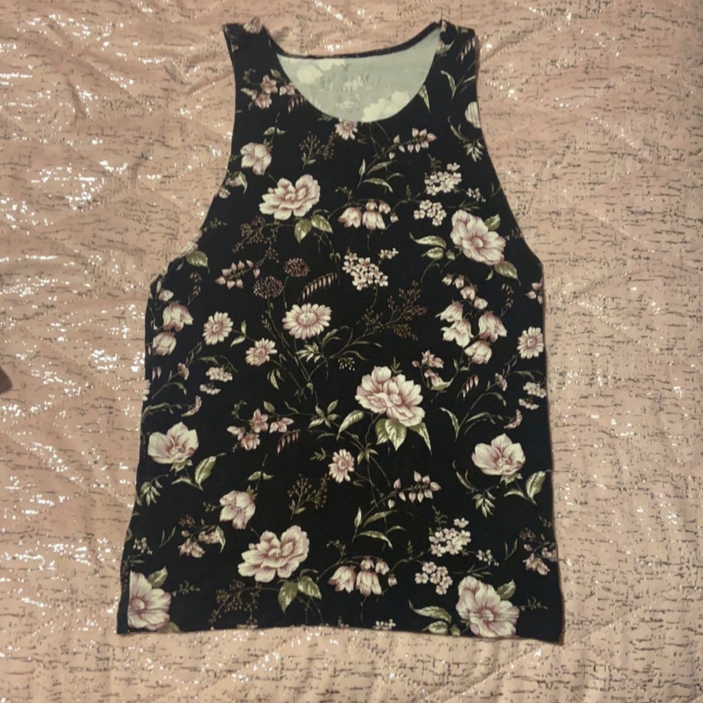 Aerie floral super soft tank